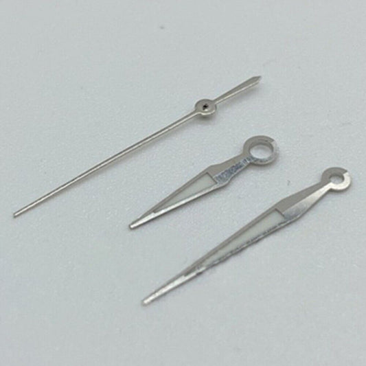 Aiguilles de montre luminescentes vertes à 3 aiguilles, or rose/argent/doré, pour ETA2836