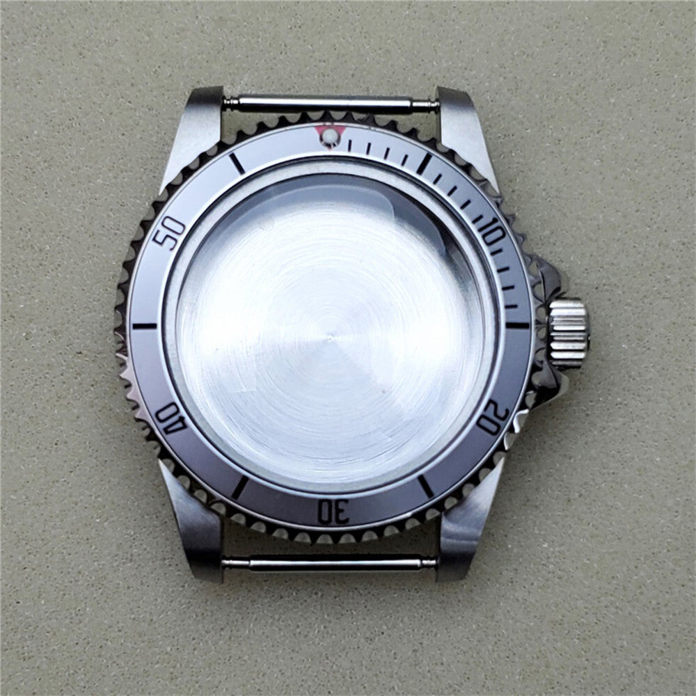 39.5MM stainless steel watch case with acrylic mirror for NH35/NH36 mechanical movements, durable and sleek.