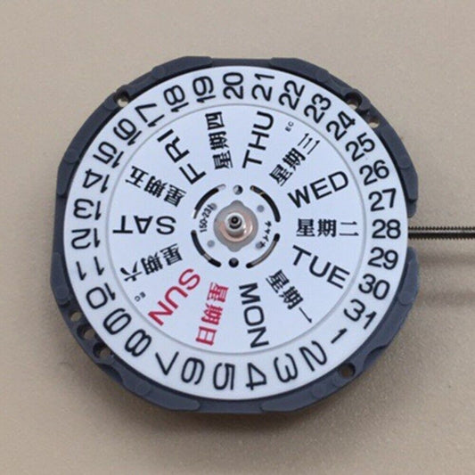 Japan Made Epson VJ33B Quartz Movement Double Calendar Date At 3 Watch Part
