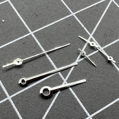 10,5 mm silberner Rand, keine Leuchtmasse, Uhrzeiger für Uhrwerk VX3J, VX9J, VX7J, VX3N, VX9N, VX42 