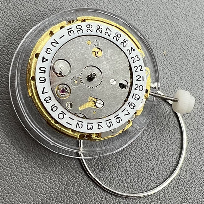 Golden Mingzhu 8205 mechanical movement with single calendar for watch accessory replacements.