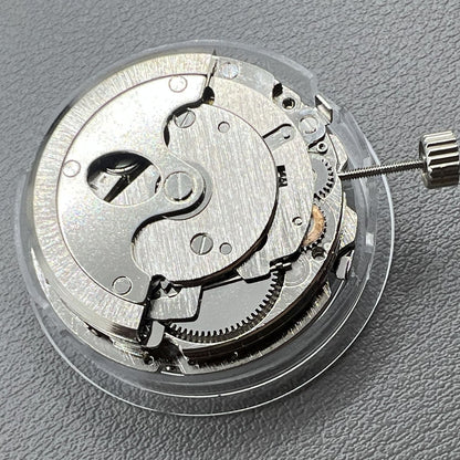 Seagull ST16 automatic watch with large date, three hands, and three chronograph subdials, stylish design.