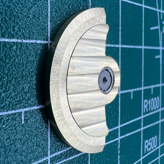 Golden Line Wave carved rotor oscillating weight for Miyota NH35 NH36 watch movement.