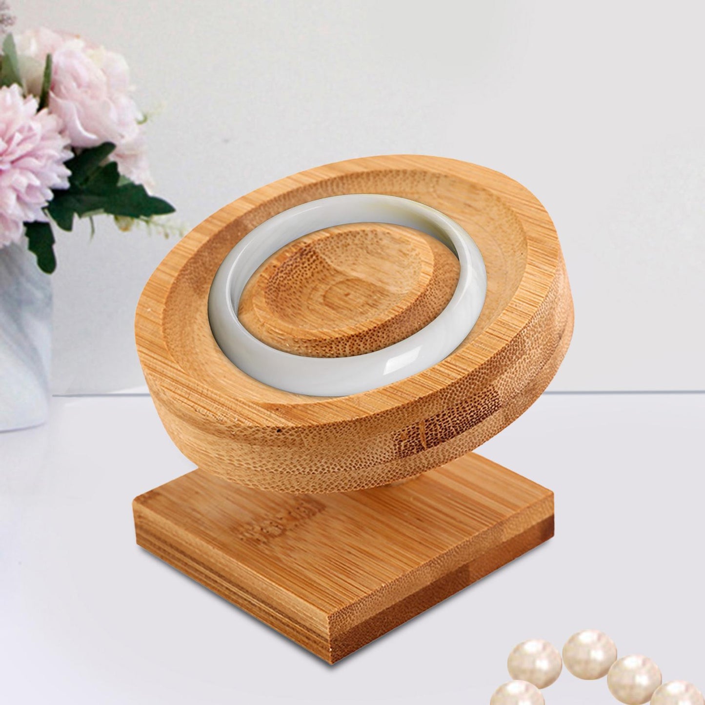 Bamboo Bracelet Bangle Display Tray Stand Holder Birthday Gift for Retail Shop