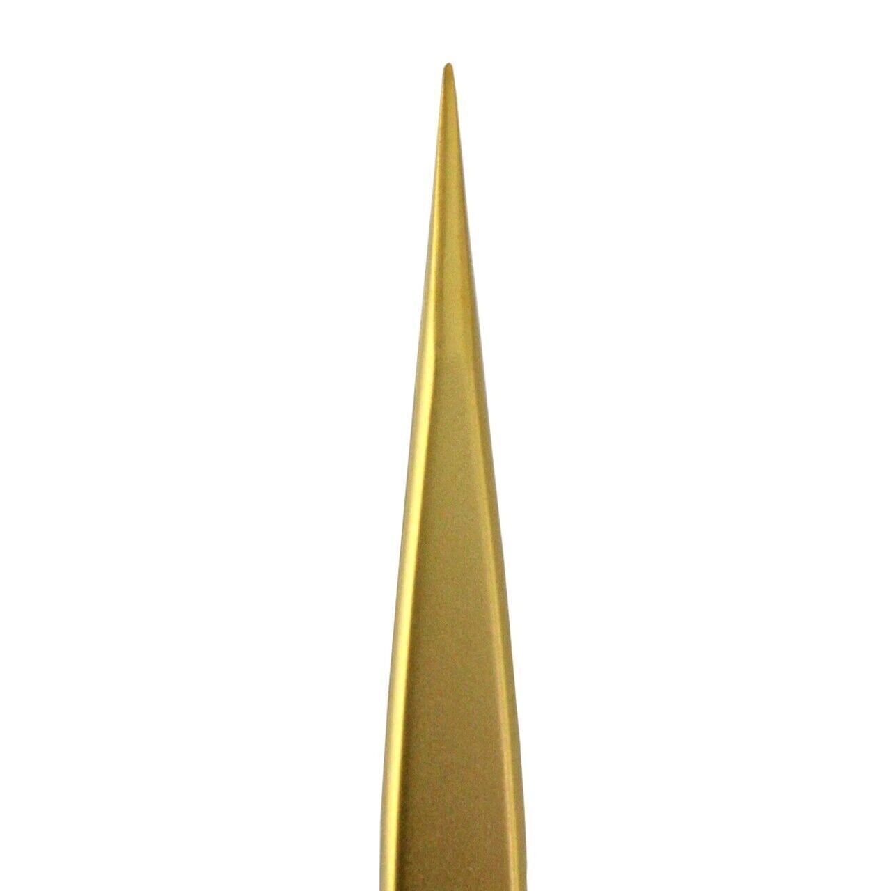 Bergeon 7029-2AM-GF gold plated antimagnetic brass tweezers for precise watch part adjustments and repairs.