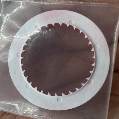 White font red date disk wheel for NH36/NH35 movement, date at 3 o'clock, precision watch accessory.