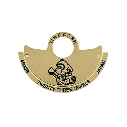 Zodiac Golden Rotor Oscillating Weight Overlay for NH35 NH36 Automatic Movement
