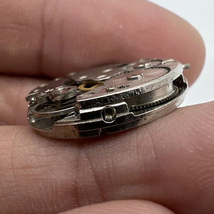 1. Close-up of 7121 3121 automatic mechanical watch movement for repair practice by China Made.  