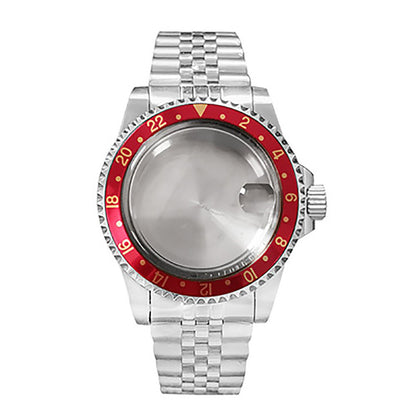 39.5MM Stainless Steel Watch Case+Watch Strap for NH35/NH36 Watch Accessiess