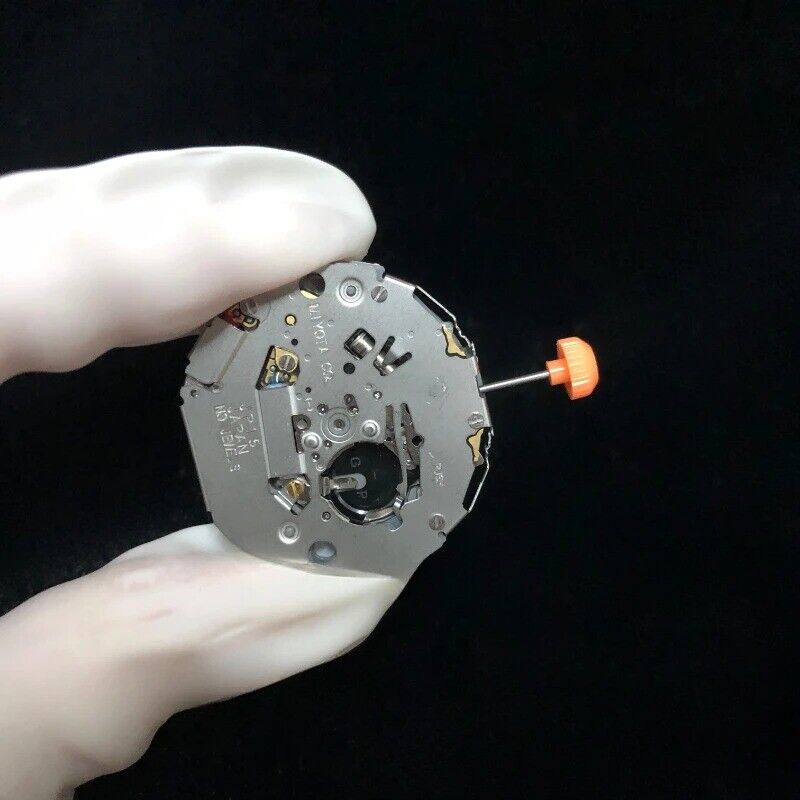 Miyota JP15 quartz watch movement with date display at 3 o'clock for precise timekeeping