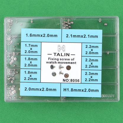 Fixing Screws of Watch Movements with Multiple Sizes Watch Repair Part Assorment