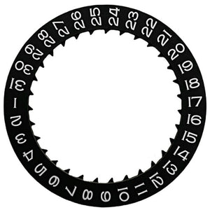 Black Special Font Date At 3 Date Disk Wheel Date Wheel for Miyota 8215 Movement