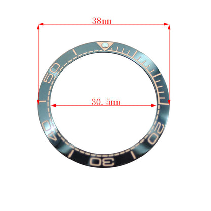 38mm Ceramic Watch Bezel For GMT Mens Watch Accessories Watch Repair Part