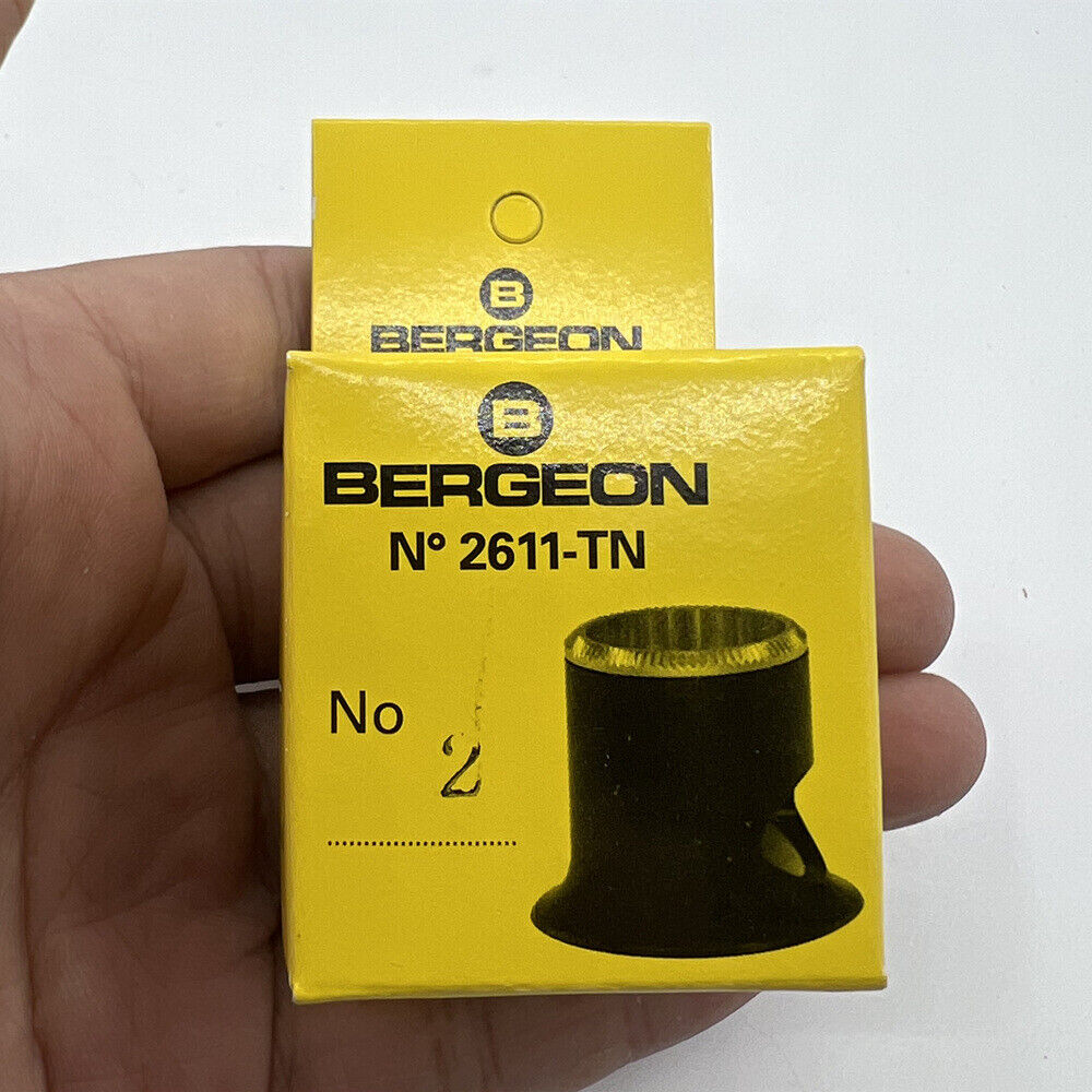 Bergeon 2611-TN-2 watchmaker loupe with 5x magnification, ideal for detailed watch repair.