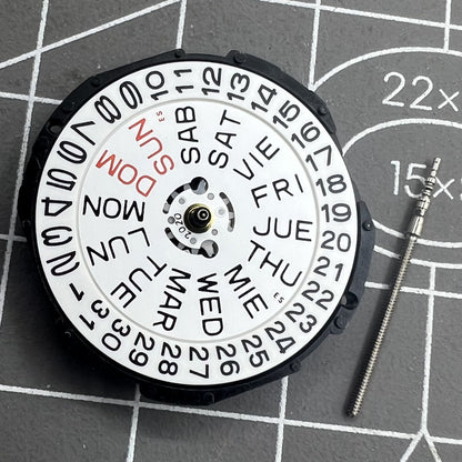 Epson Japan PC33 Uhr mit Doppelkalender Datum bei 3 Uhr