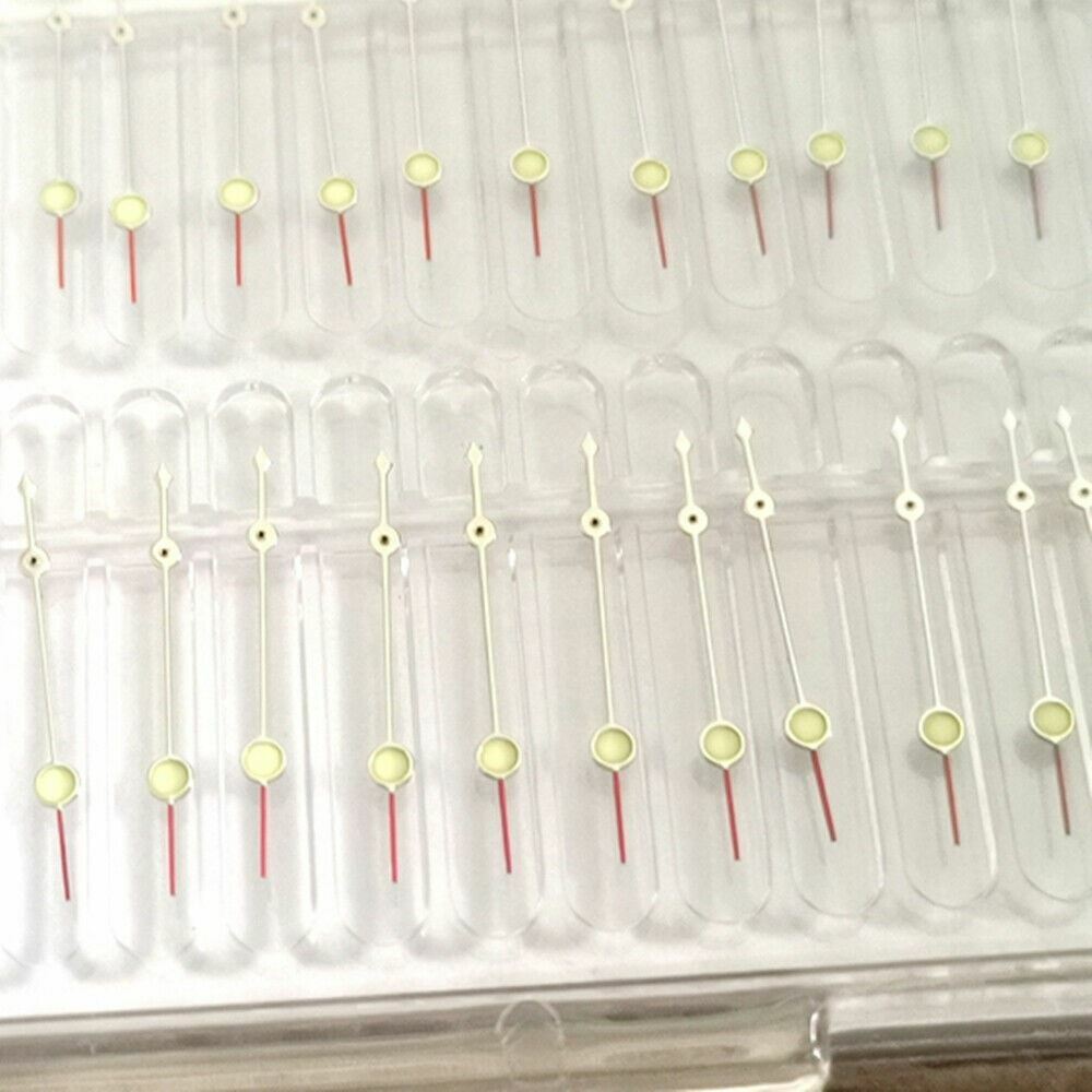 C3 green luminous watch hands set for SRP777 SKX007 NH35A/NH36A, precise fit for easy replacement.