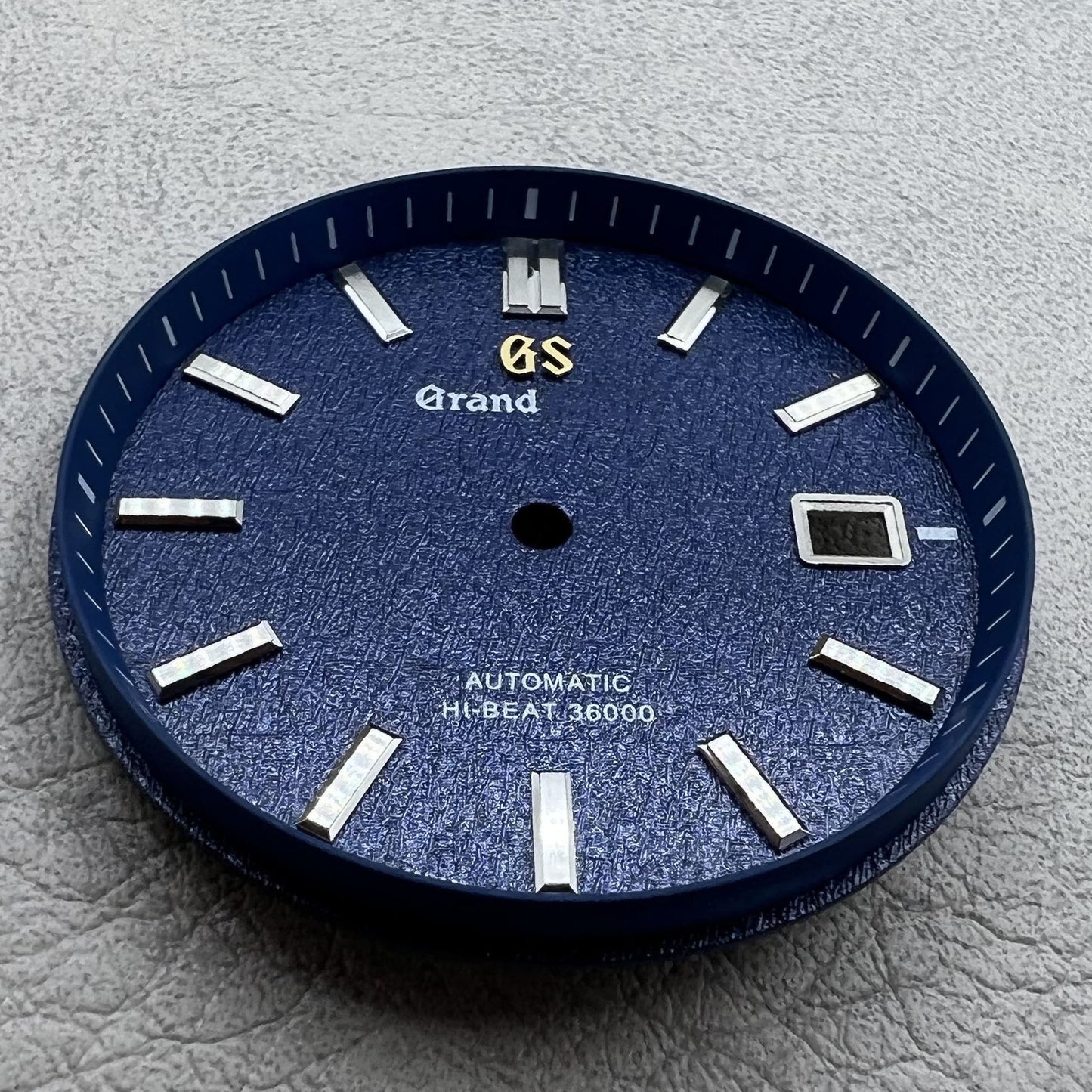 Blaues Zifferblatt Datejust 33mm ohne Leuchten für NH35 NH36 Uhrwerk geeignet