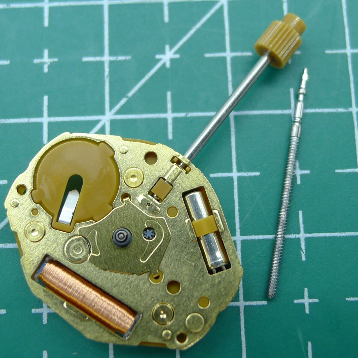 Japan-made Miyota GL30 quartz watch movement with three golden hands, precision timekeeping for accessories