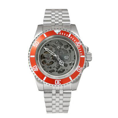 NH70 40mm Stainless Steel Watch Case Sapphire Glass Hollow Dial Luminous Hands