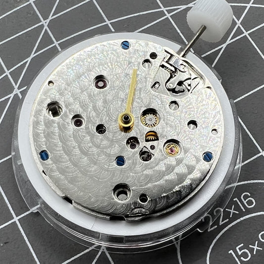 SA 3130 Mechanisches Automatikwerk Blaues Uhrwerk mit Unruhfeder