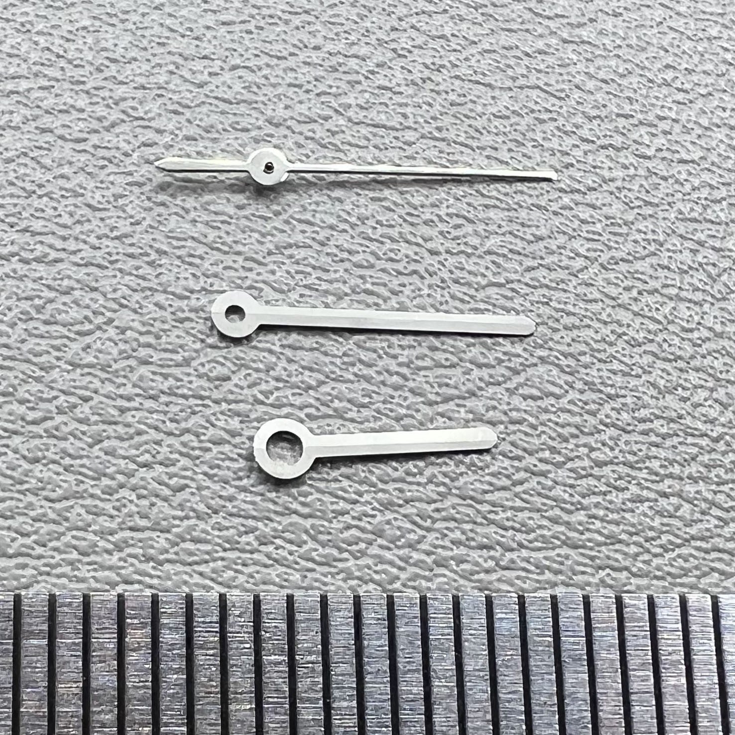 Set of 10mm silver trim watch hands, compatible with Miyota 2315 and 2305 movements