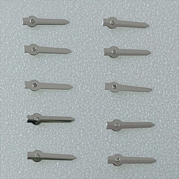 10pcs 4mm Arrow Shape Silver Small Second Hands for Miyota OS10 OS20 Movement