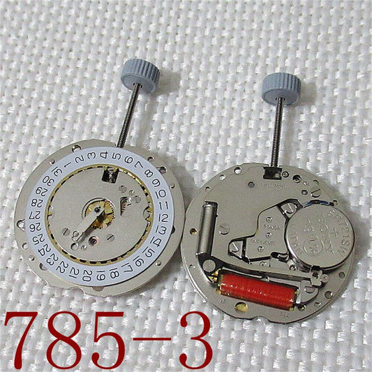 Ronda 785 3 Hands Quartz Watch Movement Swiss Parts Date At 3/6 Replacement