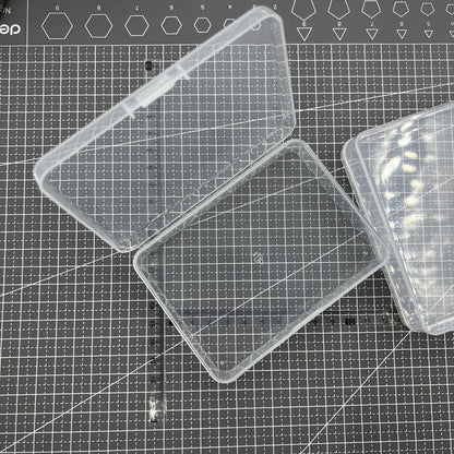 5 PIECES 2.8x11.5x8.5cm No Grid Toolbox Box Container Storage Hinged Lid