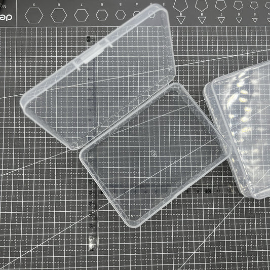 5 PIECES 2.8x11.5x8.5cm No Grid Toolbox Box Container Storage Hinged Lid