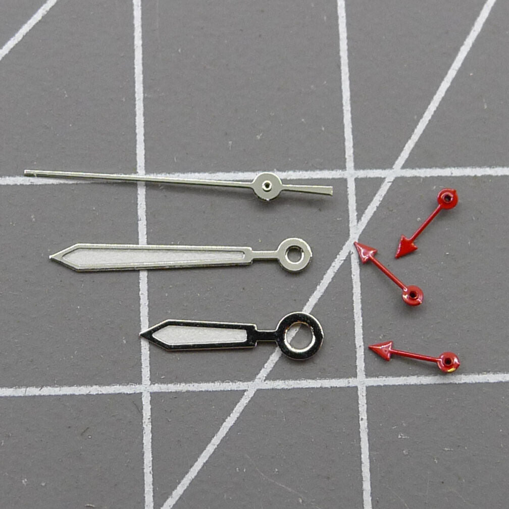 Petites aiguilles lumineuses rouges de 11,5 mm pour montres Miyota OS10 OS20 OS60 OS80
