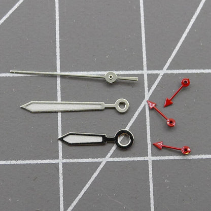 Petites aiguilles lumineuses rouges de 11,5 mm pour montres Miyota OS10 OS20 OS60 OS80