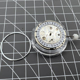 Mingzhu DG2813 2813 Automatic Mechanical Movement 3 Hands Silver