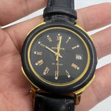 37mm Automatic Mechanical Watch 33 Jews Black Dial with Golden Roman Numerals