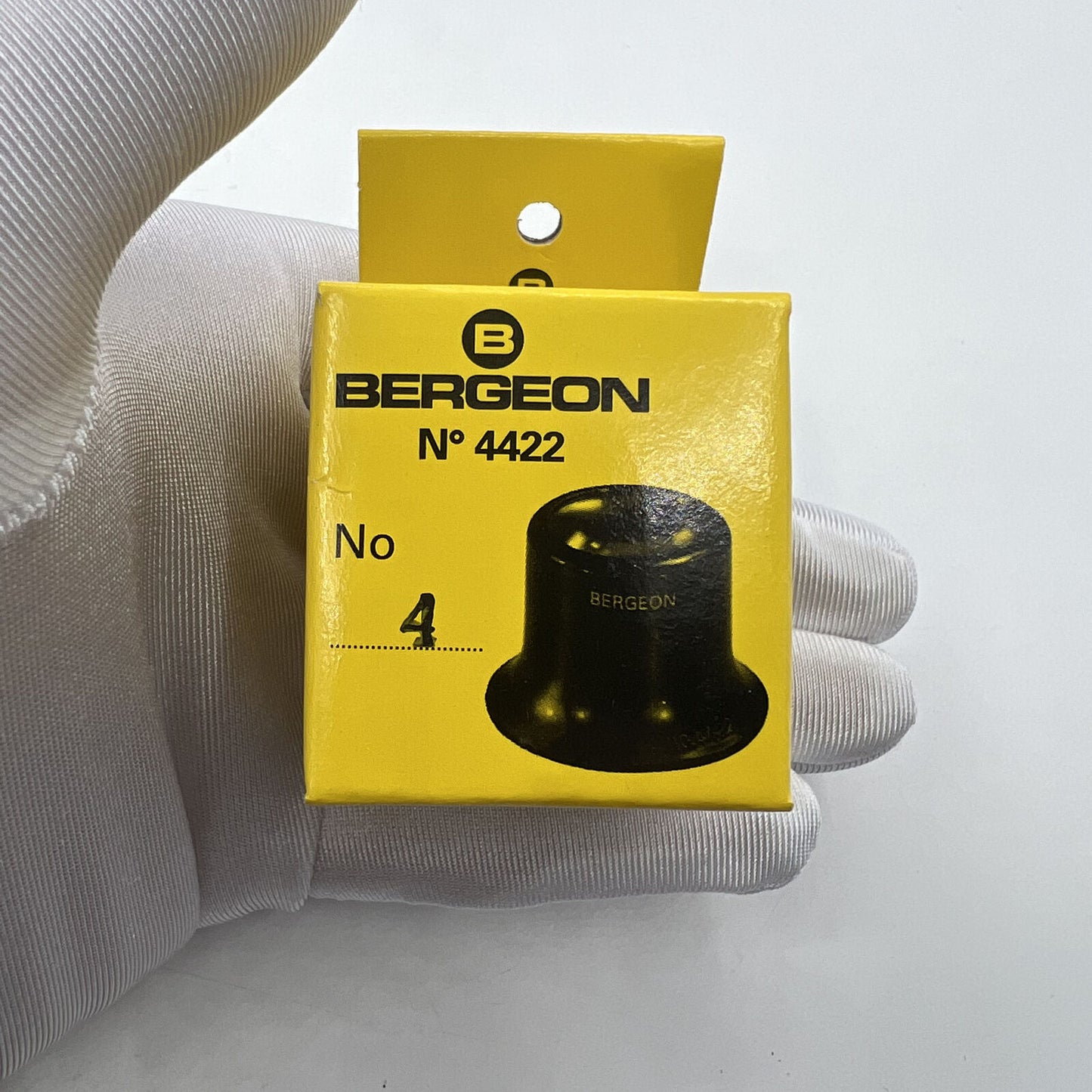 Bergeon 4422-4 watchmaker's magnifying loupe for precise watch repair and inspection.