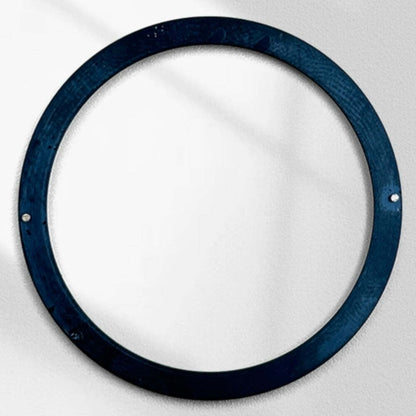 Schwarzer Metallring 37x31,5x1,7 mm, modifiziert f�r Watch Accessories, langlebig und stilvoll.