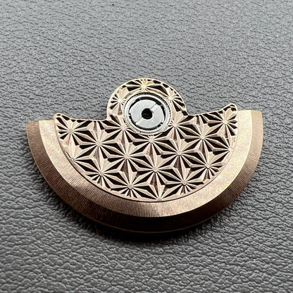 Rosegold Rotor mit Feuerwerksmuster f�r NH34 NH35 NH36 NH38 Uhrwerke, hochwertig und pr�zise.