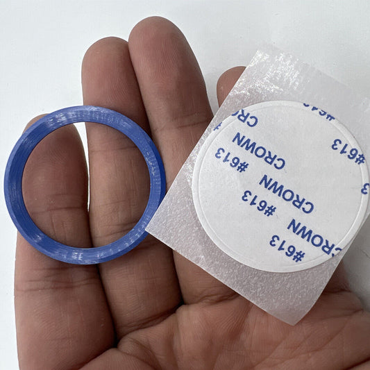 38 mm/30,5 mm Keine geschnitzte Schriftart Abschrägung Aluminium Uhr Lünette Einsatz Uhrenteile