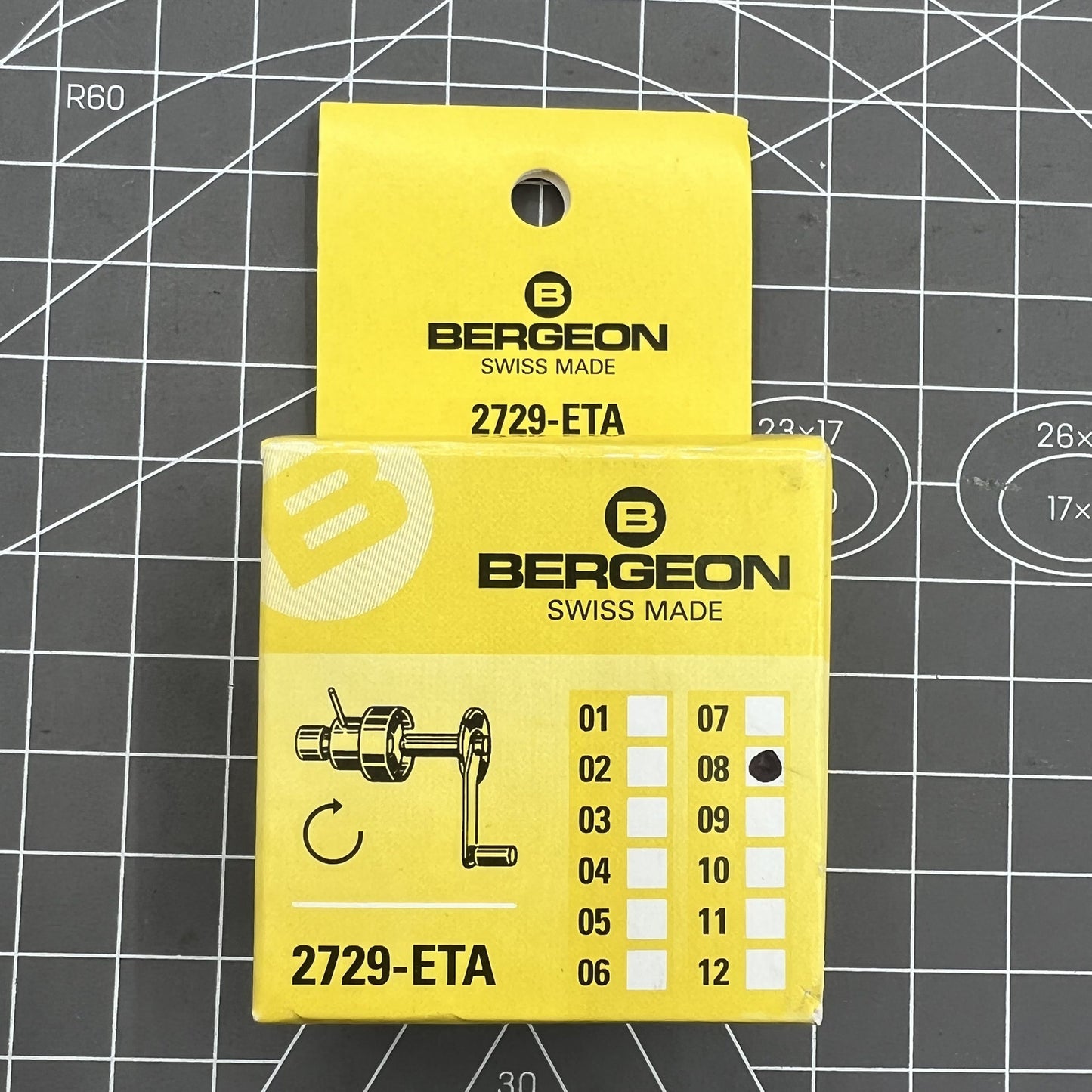 Remontoir à ressort moteur Swiss Bergeon 2729-<tc>ETA</tc>, barillets de rechange pour calibres <tc>ETA</tc> 