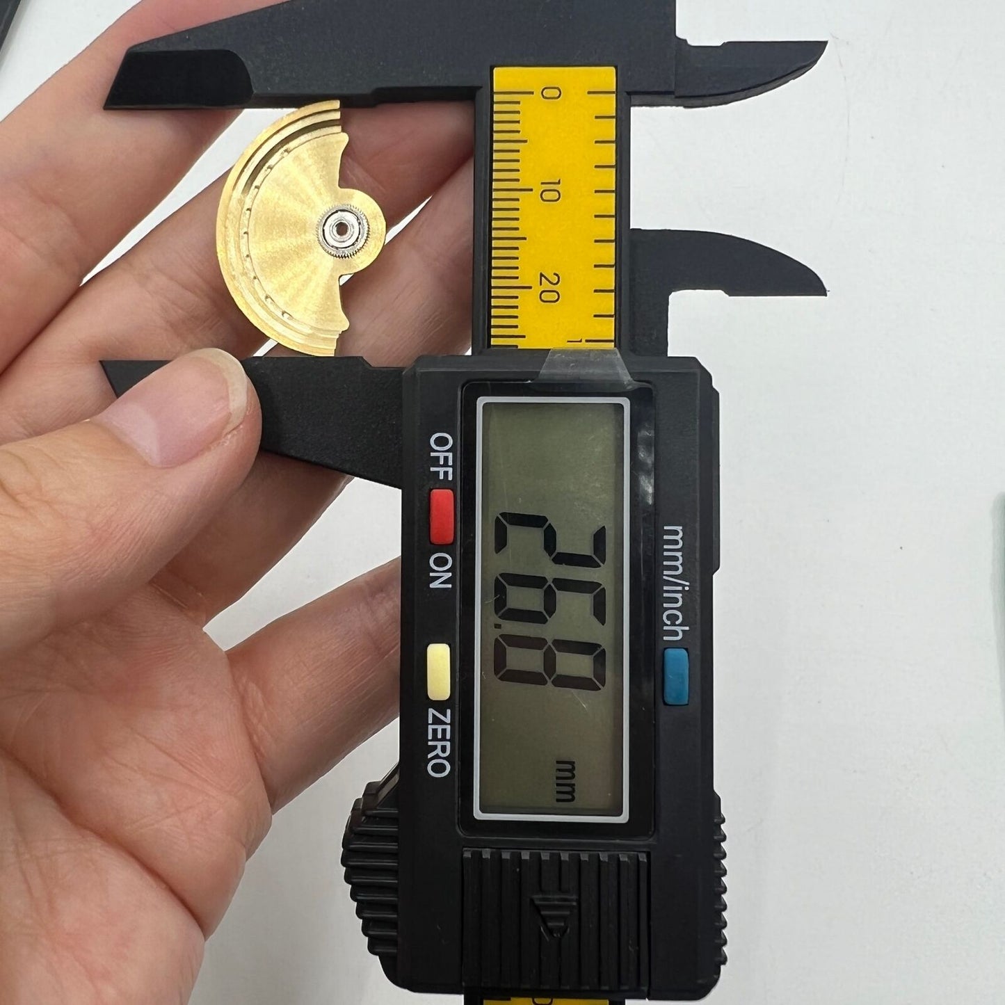 Sea Wave golden rotor featuring detailed wave carvings for Miyota NH35 NH36 watch movements, blending precision and style.