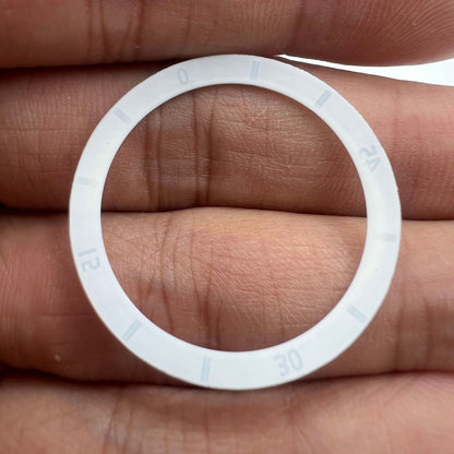 Schwarz/Weiß 31/36mm Ziffern Keramik Uhr Lünette Einsatz für Männer Frauen Uhr 