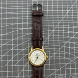 Beijing Double Rhomb Manual Mechanical Watch Golden Case Silver Nail