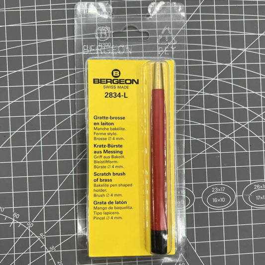 Swiss Bergeon 2834-L Kratzbürste Messing 10mm Stift Bleistift 