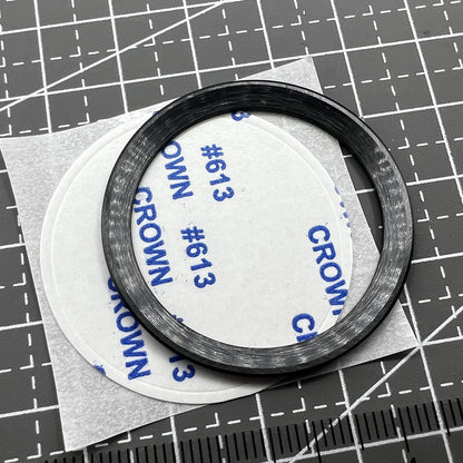 37.65mm Ceramic Watch Bezel Black Background Golden+Red"100" Font for Daytona