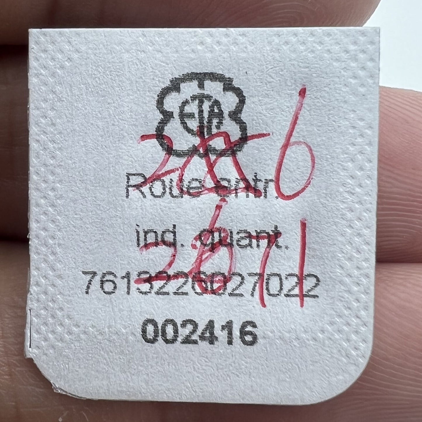 Ref.2556 driving wheel spare part for ETA 2671 watch movement date indicator