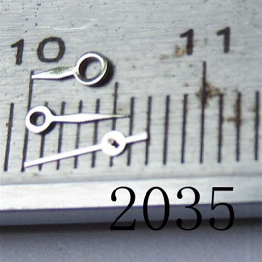 Silver 5mm arrow-shaped watch hand for Miyota 2035, 2115, 2105, 2305, 2315 movements.