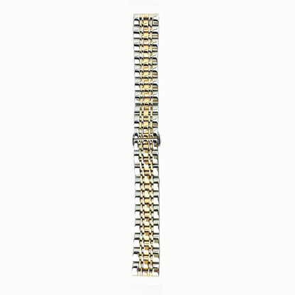 1. 12mm golden stainless steel watch strap, sleek design for classic wristwatches  