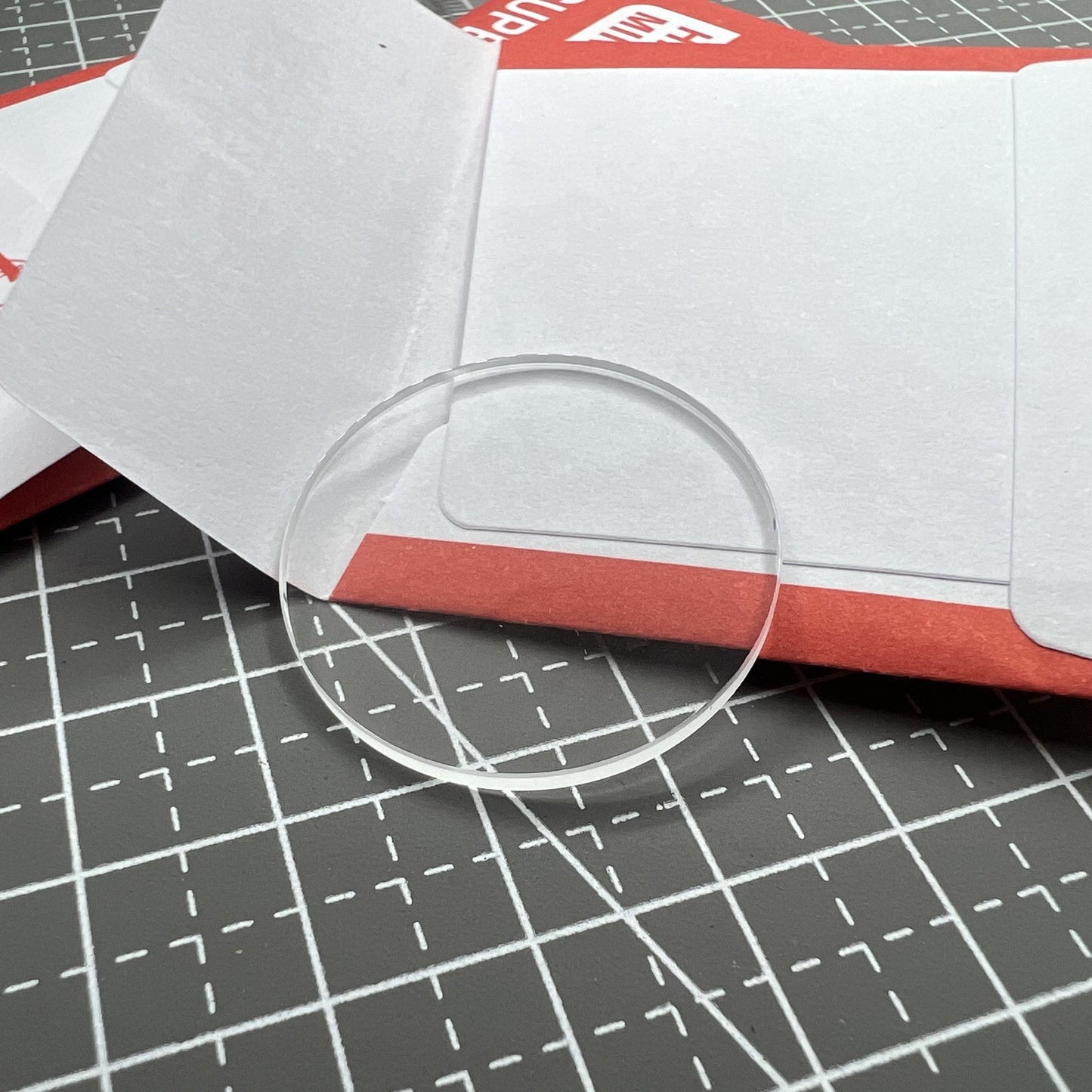 32 Stück 2.0mm Mineralglas Ersatz Uhrglas rund flach 24.1-36.8mm dick