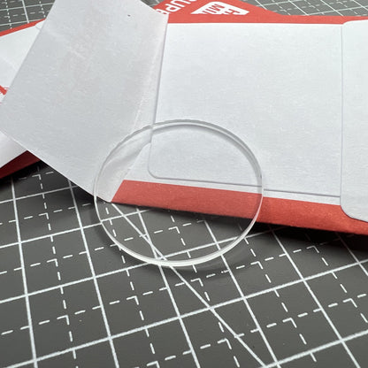 32 Stück 2.0mm Mineralglas Ersatz Uhrglas rund flach 24.1-36.8mm dick