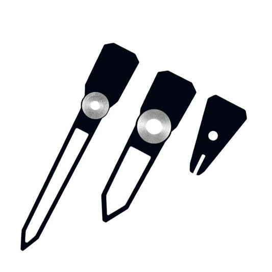 C3 Luminous enamel black watch hands for Casioak GA2100 GAB2110, precision fit for clear time reading.