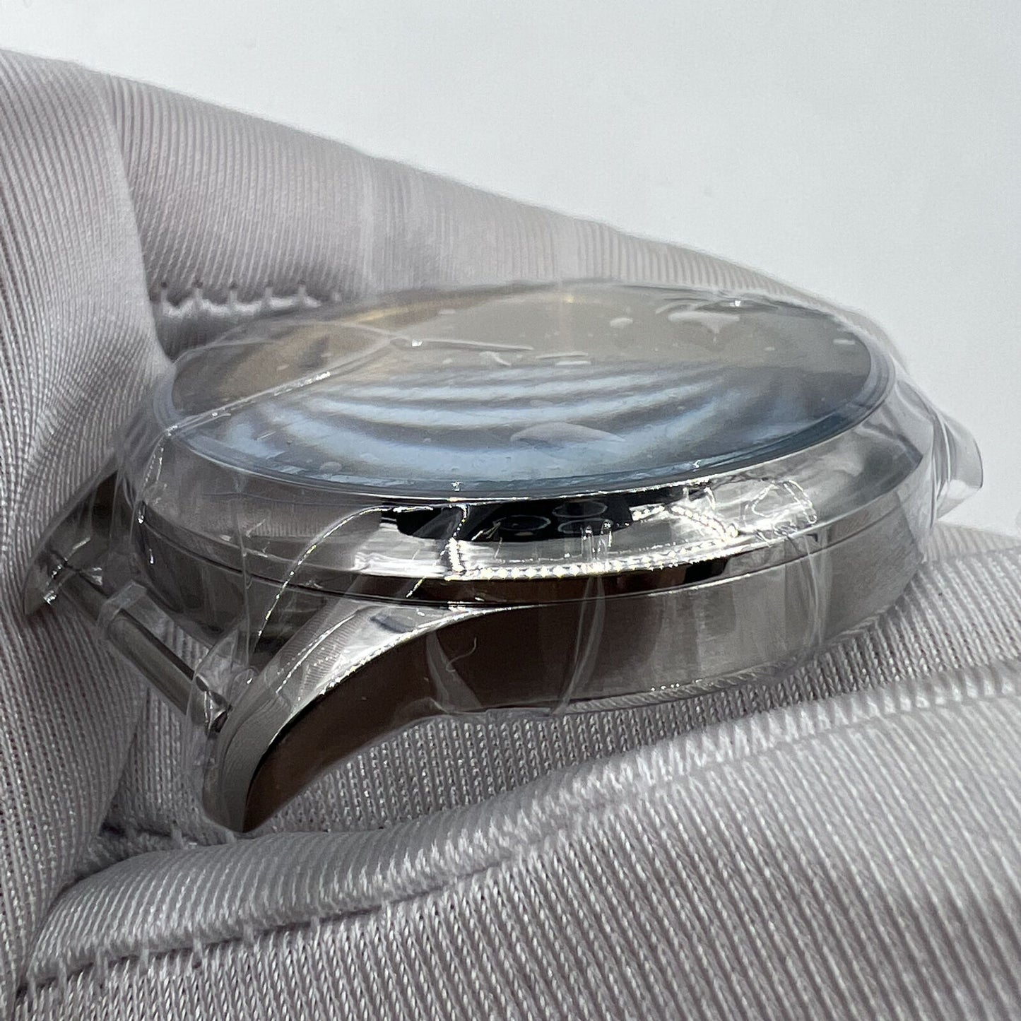 44mm stainless steel watch case, compatible with ETA 6497/6498 & Seagull ST3600/ST3621 movements, durable and sleek.